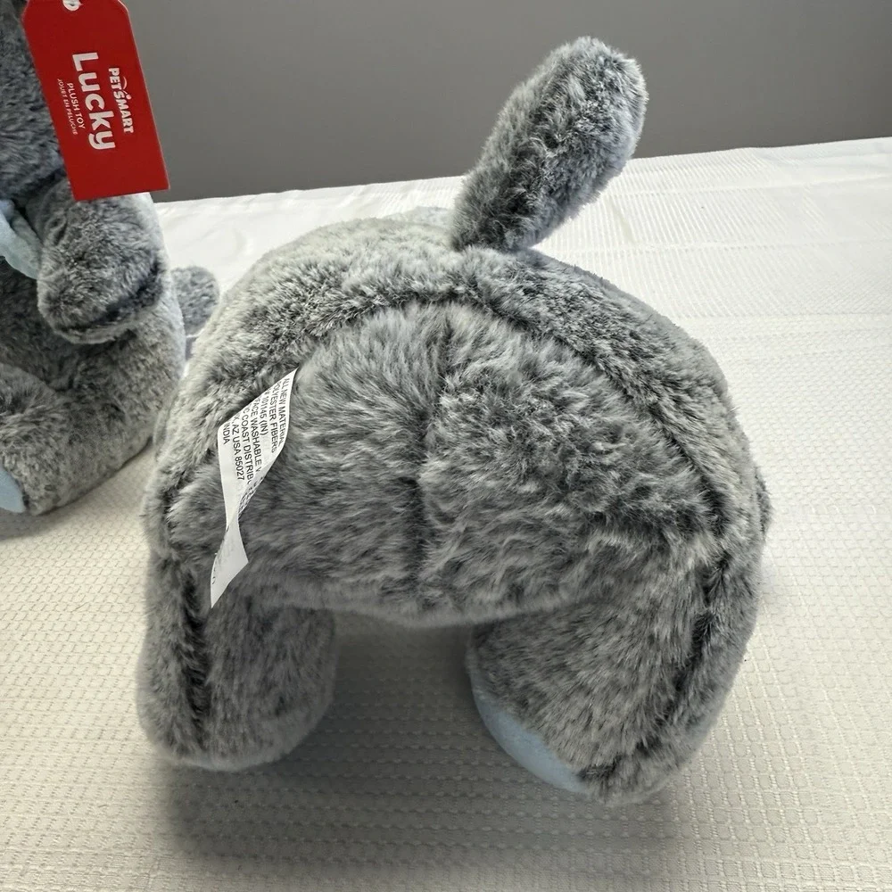 Lot Of 2 2025 Petsmart Dog Toy Stuffed Lucky Cat Squeaky Chew Plush 11